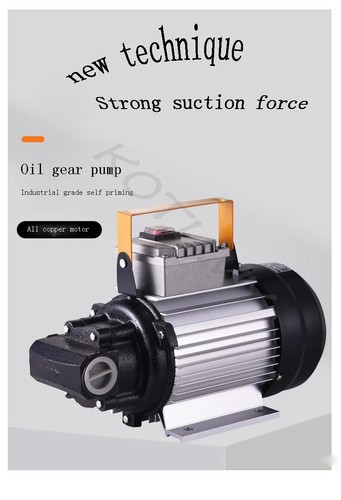Self-priming Electric Gear Pump Electric Pump Hydraulic Machine Oil Pump Copper - Picture 4 of 15