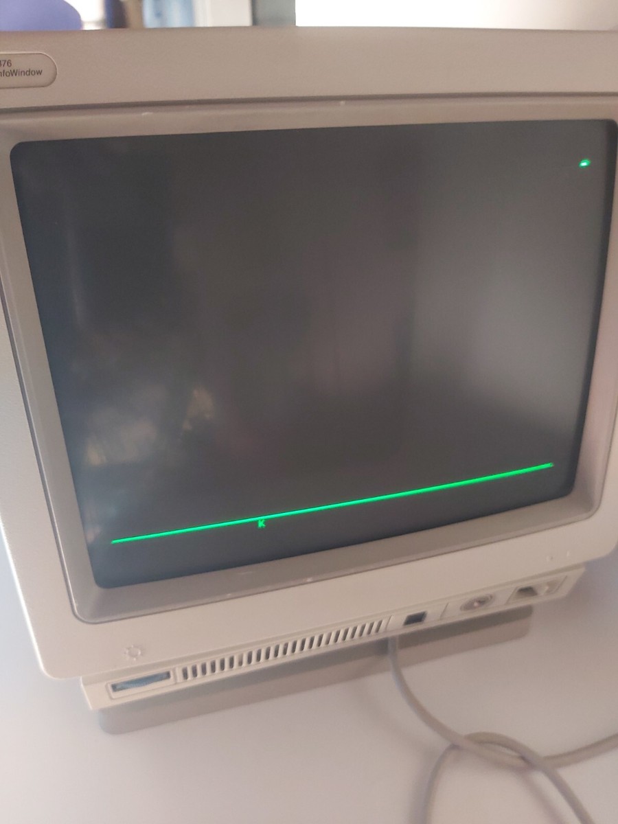 IBM 3476 InfoWindow Green Twinax Terminal Vintage | eBay