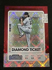 2021 Panini Contenders ZAC GALLEN Diamond Ticket #'d 3/15 #98