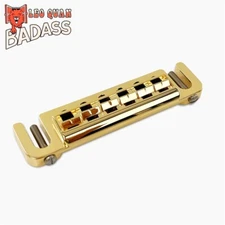 NEW - Leo Quan Badass Wraparound Guitar Bridge, Metric Locking Studs - GOLD