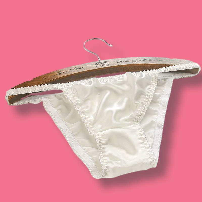 Silk Bikinis for Young Girls Underwear White Knickers Size for 1218