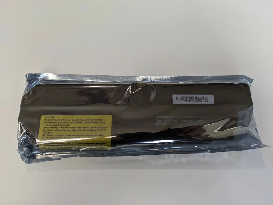 Laptop Battery Fits IBM Lenovo Thinkpad T61 R61 T400 R400 - Image 2 of 3