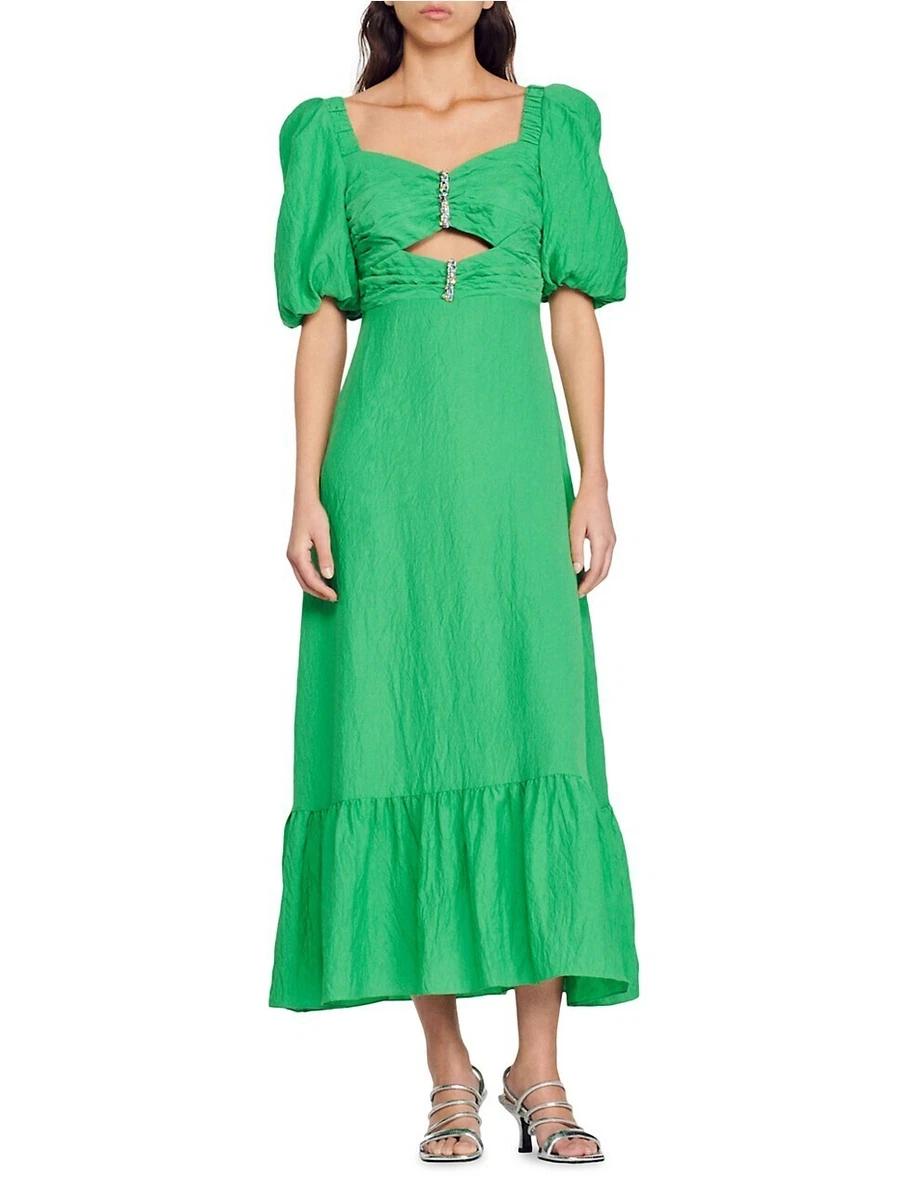 Sandro top dress green