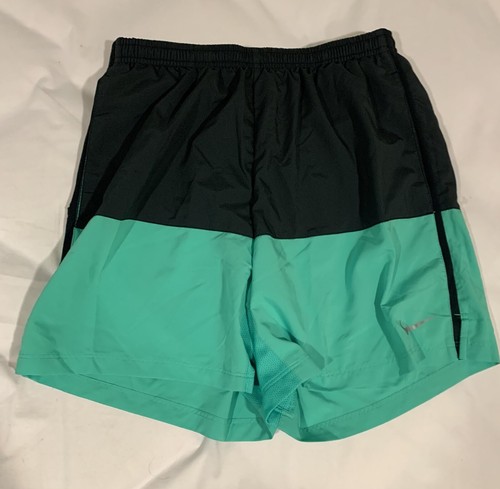 Nike Flex 11" Men’s Running Shorts Black/Green 642804-014 Size Medium NWT - Picture 2 of 4