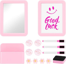 Locker Accessories Set, 15PCS Back to School Supplies Includes Magnetic Mirror,