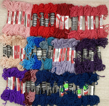Needloft Nylon Plastic Canvas Yarn Mixed Lot Skeins Various Colors
