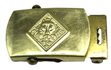 Vintage Cub Boys Scouts Brass Web Belt Buckle Plaque BSA Official Uniform Wear