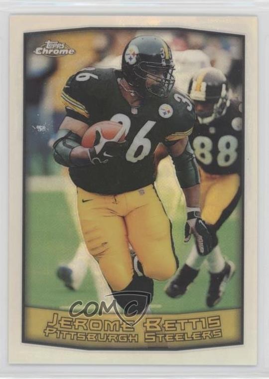 1999 Topps Chrome Refractor Jerome Bettis #22 HOF wd9