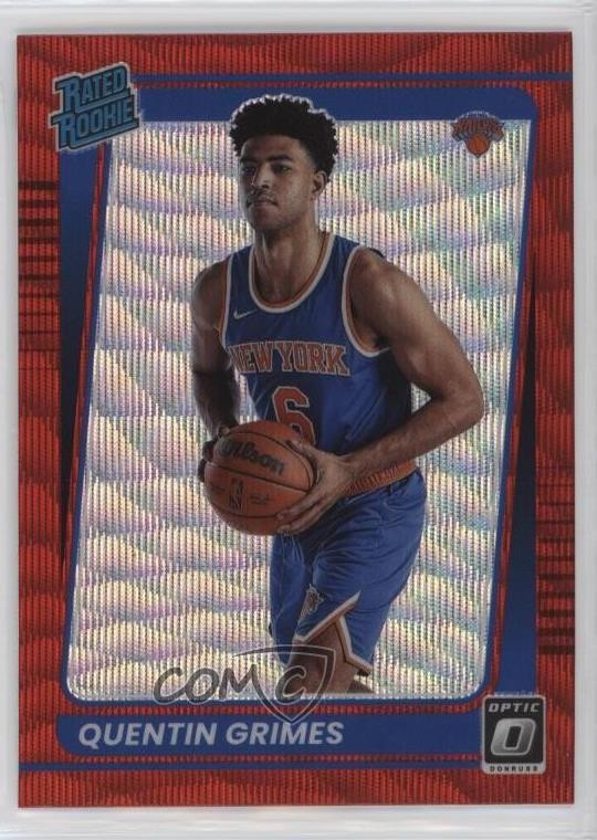 2021 Panini Donruss Optic Rated Rookie Red Wave Prizm Quentin Grimes #166 1c5x