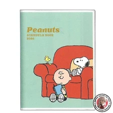 NEW Sun-Star Stationery Snoopy Character Planner 2026 Monthly A6 Mint Green