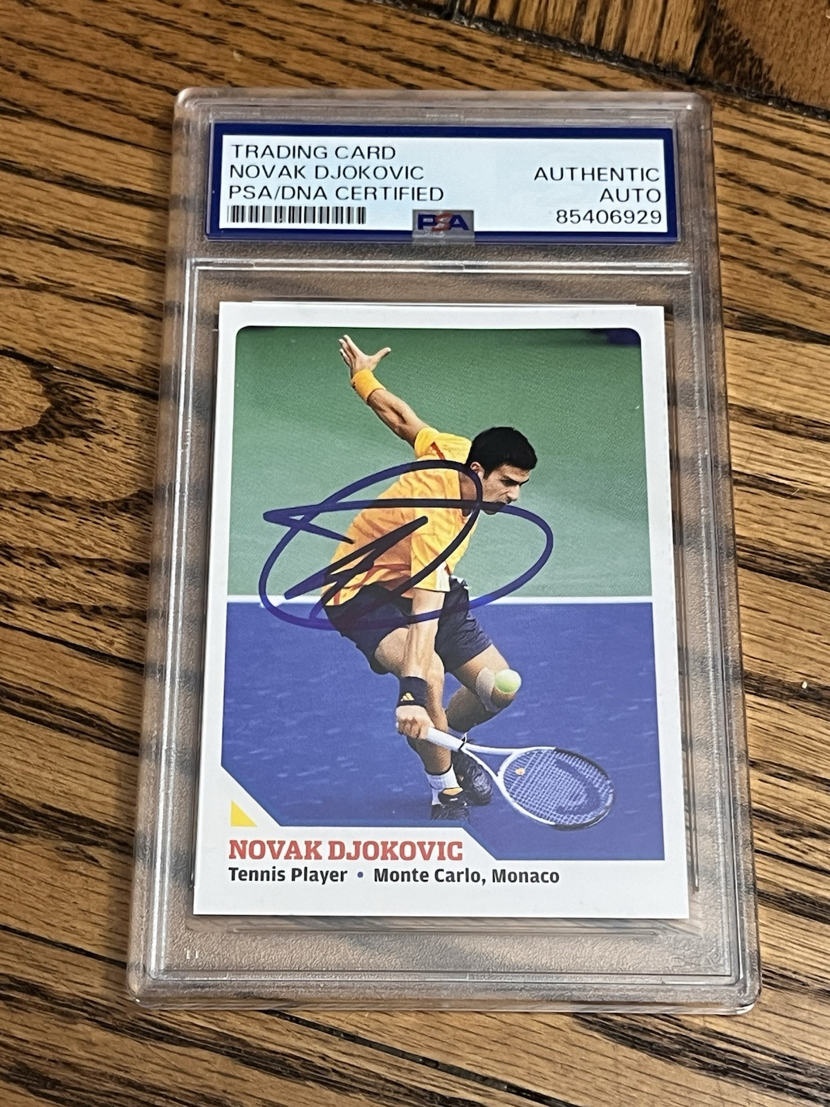 NOVAK DJOKOVIC Signed 2010 SI Kids Rookie Card #461 PSA DNA Sports Illustrated