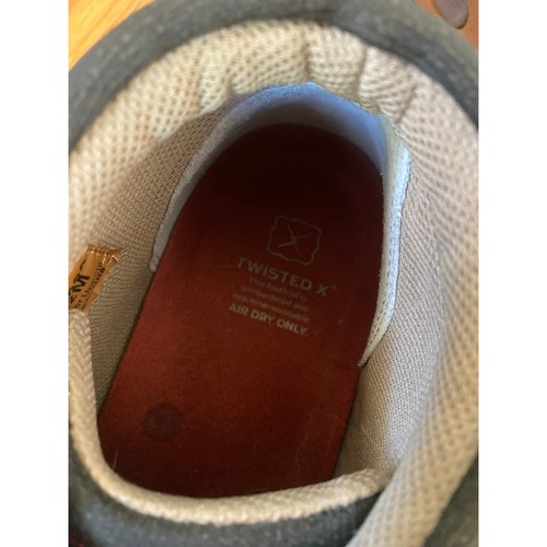 Scarpe casual stringate Twisted X uomo chukka driving moc misura 8,5 nero marrone - Foto 9 di 9