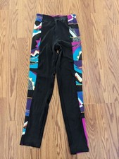 Vintage 90s Danskin Nylon Spandex Aerobics Work Out Dance pants retro 80s USA M