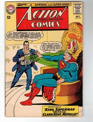 Vintage 1964 Action Comics #312 F/G DC Comic Superman Batman Green Lantern RARE