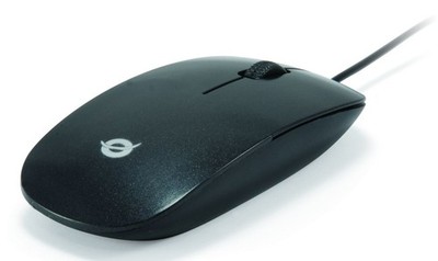 Conceptronic Optical Desktop Mouse USB schwarz 800dpi 3 Tasten Standard Maus ver