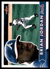 Brian Jordan 2001 Fleer Tradition #181 Braves MLB READ FREE SHIP AutographDen