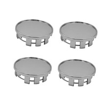 Wheel Center Caps, 2.12 Inch Outer Diameter 1.96 Inch Inner 4 PCS Silver