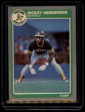 1985 Fleer #425 Rickey Henderson