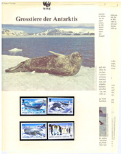 WWF 1992 BAT-Brit. Antarktis Grosstiere Mi. Nr.193-96**/MNH + Beschreibung