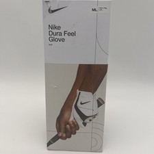 Nike Dura Feel Golf Glove Men's Size Medium-Large Left Hand White/Black New