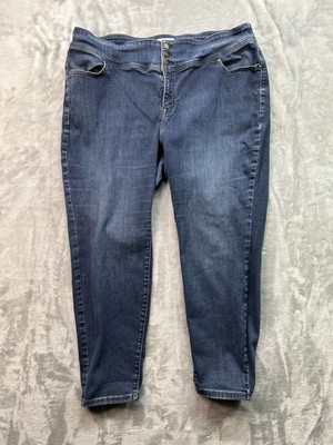 Lane Bryant Womens Plus Sz 22 Blue Jeans High Rise Jegging Flex Magic Stretch
