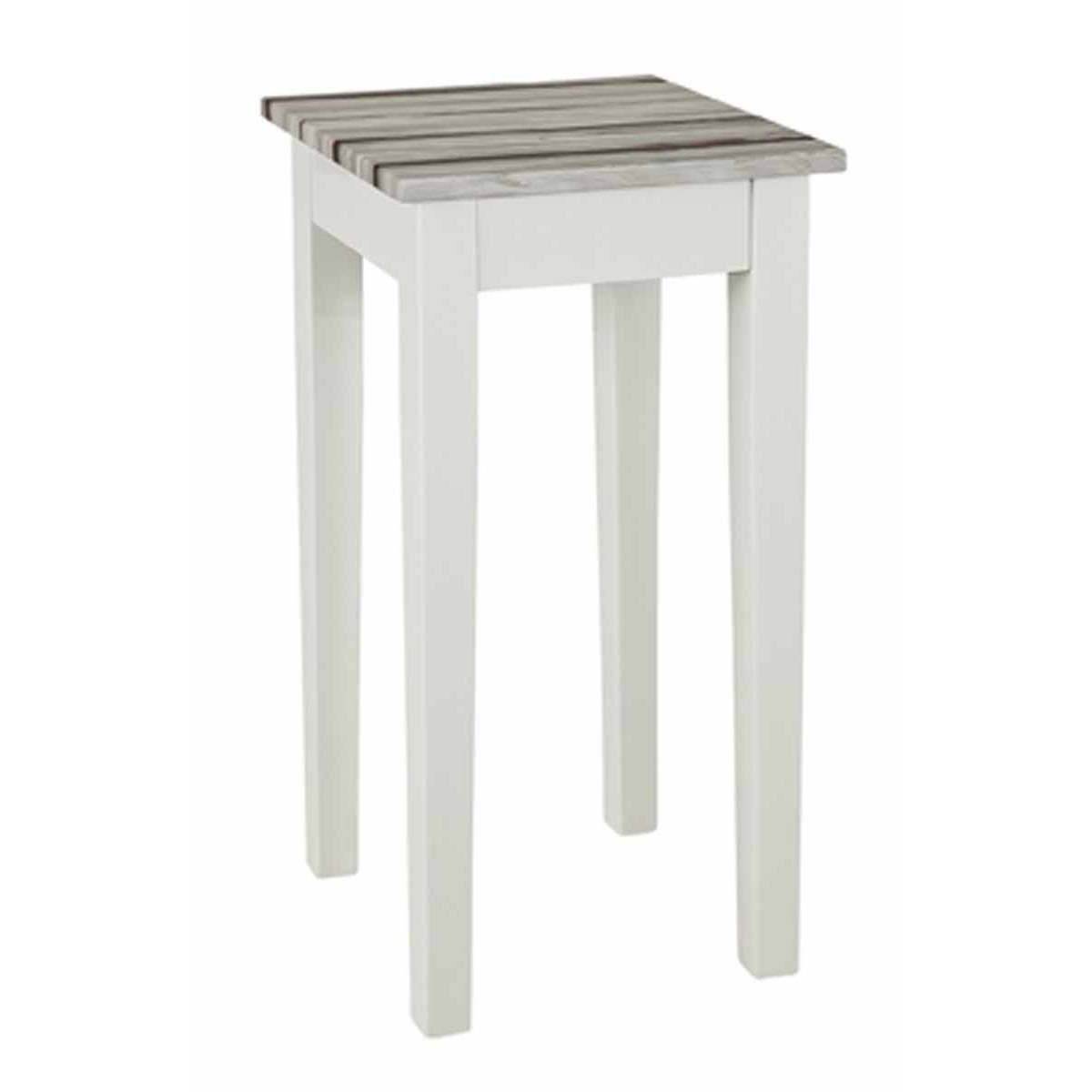 Console vintage Maritimo blanc 61cm meuble gain de place entrée