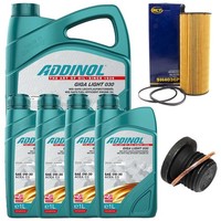 MotoröL Filter Set Addinol 0W-30 9 Liter + Schraube FüR Audi Porsche Vw Phaeton