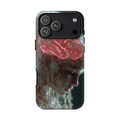 Phone Ink - iPhone | Galaxy | Pixel Case - Surreal Girl Neon Brain