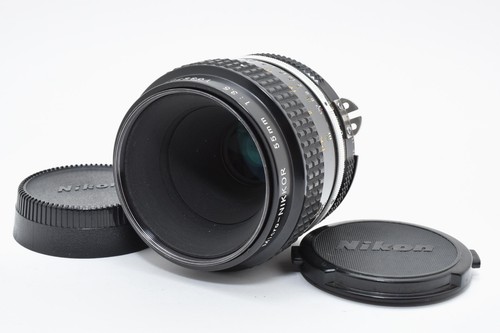 [Near MINT w/Caps] Nikon Ai Micro Nikkor 55mm f/3.5 MF Macro Lens From JAPAN