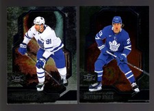 2 CARD LOT OF METAL UNIVERSE JOHN TAVARES MATTHEW KNIES TORONTO MAPLE LEAFS