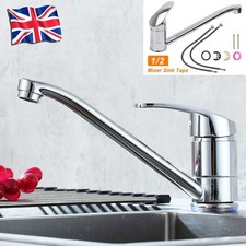 Kitchen Sink Mixer Taps Swivel Spout Single Lever Tap Mono Modern Faucet