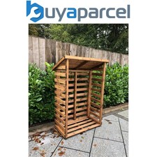 Charles Taylor Wooden Log Wood Store Kindling Shelf Garden Storage Medium
