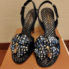 Louis Vuitton décolleté tacco multicolore con nastro taglia 36 US circa 5...