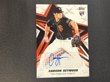 Carson Seymour 2026 Topps Stars Auto Autograph RC Rookie Giants E98