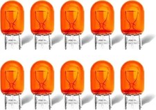 Light Bulb 10 Pack, T20 Automotive Brake Light Turn Miniature Style:7440Amber