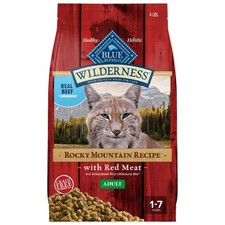 Blue Buffalo Wilderness Adult Dry Cat Food, Rocky Mountain Recipe, Red Meat, 4lb