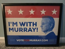 The Chive Bill Murray "I'm With Murray!" Campaign Sign Poster 18x24