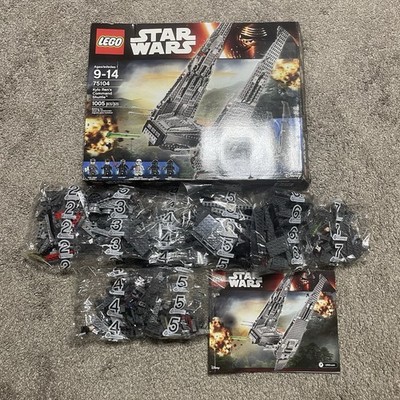 Lego Star Wars Kylo Ren's Command Shuttle 75104 Near Complete Set MISSING BAG 1