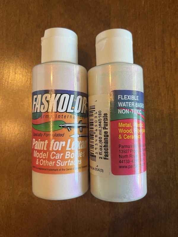 Parma - FASKOLOR Body Paint - Fastchange Purple - 1/24 Slot Car (2 Bottles)