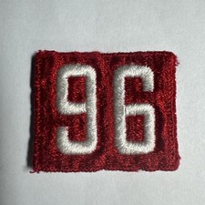 Vintage BSA Troop 96 Red White Troop Number Patch one piece
