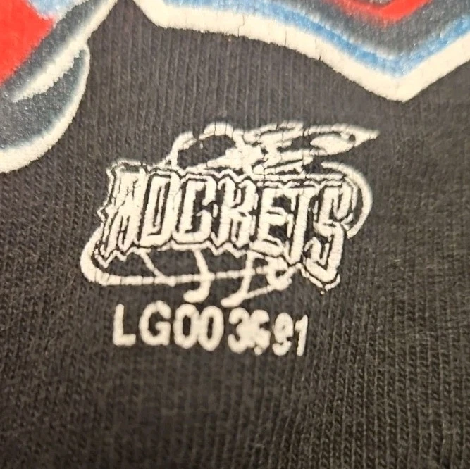 90's Vintage Logo 7 Houston Rockets NBA T-shirt Boys XL 18 - 20 - Image 4 of 4