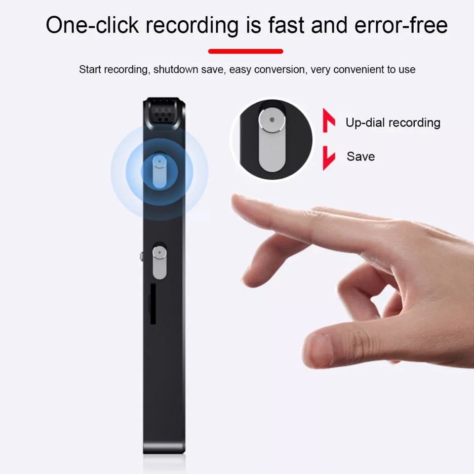 Mini Audio Recorder - HD Voice Activated Recorder with MP3 Playback 77x20mm - Image 2 of 4