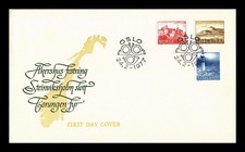 Dr Jim Stamps Norway 1977 Buildings 3v Set First Day Cover