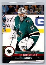 2017-18 Upper Deck Exclusives Martin Jones /100 San Jose Sharks #398