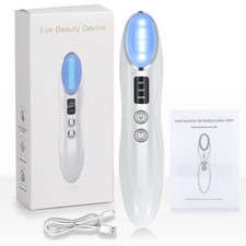 3in1 Eye Massager LED Light Wand Dark Circles Puffiness Tool