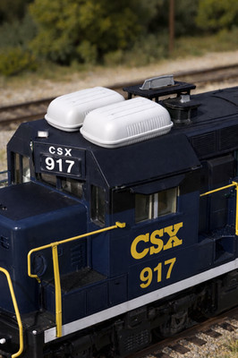 O Scale 1/48 Locomotive Cab Rooftop A/C   RV-Style HVAC Unit 2 Pack