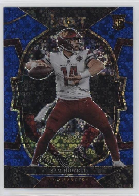2022 Panini Select Concourse Blue Disco Prizm 4/25 Sam Howell #76 Rookie RC 1a2g