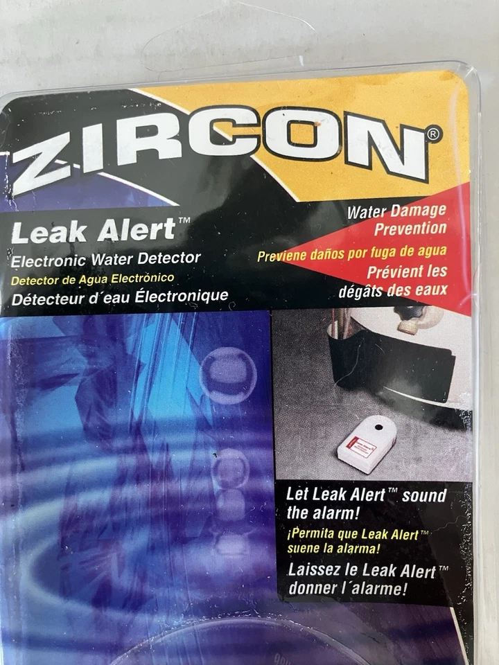 Detector de agua electrónico de alerta de fugas de circón alarma de prevención de daños Foto 2 de 4