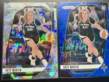 2024 Panini Prizm WNBA - Kate Martin #126 Blue Velocity Prizm + Cracked Ice (RC)