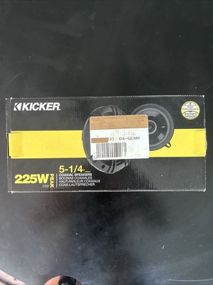 Kicker CS5 5-1/4in, 225w Peak, Coaxial Speakers Set of Two Unused New [F4 21]